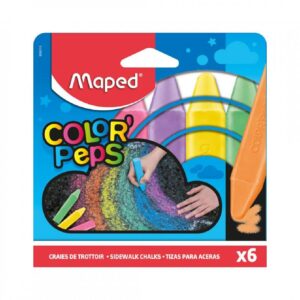 TIZA MAPED COLOR PEPS CUADRADAS X 6 COLORES