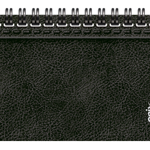 AGENDA ONIX PETIT UOMO BLACK S/VISTA C/ESP. 16